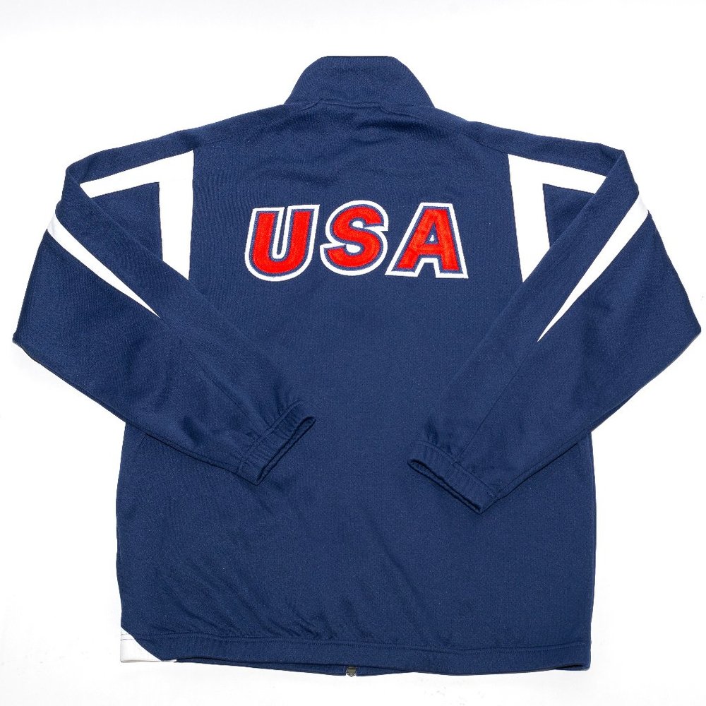 Nike Team Fit Dry USA Vintage Jacket Spell Out USA Diving Team Men's Sz M